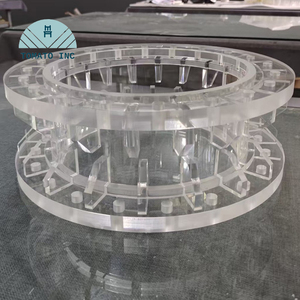 บริการผลิตหน้าแปลนอะคริลิก PMMA ความแม่นยำสูงด้วยเครื่อง CNC พร้อมบริการเกลียวขึ้นรูป และชิ้นส่วนท่ออะคริลิกแบบกำหนดเอง - Product Image 1