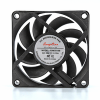 Ventilateur de refroidissement CC sans balais ultra-silencieux à faible bruit 70x70x15mm 70mm CC 5V 12V 24V 48V pour projecteur DVR châssis