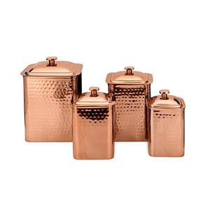 Conteneur ustensiles de cuisine pot de stockage de fruits bidon en cuivre dernier pot de fruits secs à la mode maison décorative Vintage cuivre - Product Image 5