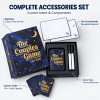 Jeu de société pour couples, personnalisé, avec logo sur mesure, tableaux effaçables à sec pour soirée romantique ou fête entre couples