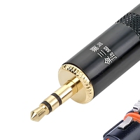Câble audio micro équilibré 3,5 mm TRS mâle vers XLR 3 broches femelle, cuivre sans oxygène, gaine en nylon, pour enregistrement, mixage, sonorisation, caméra