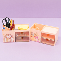 Organisateur de stylos coloré multi-compartiments flexible à 6 sections pour fournitures scolaires, boîte de rangement de papeterie de bureau, fabriqué en Chine, modèle Bf143