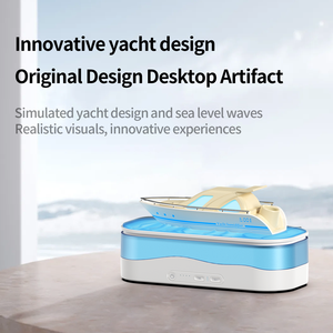Yacht Aroma <b>Diffuser</b> Ultrasonic Essential Oil <b>Diffuser</b> Humidifier with Colorful <b>LED</b> Light for Home - Product Image 1