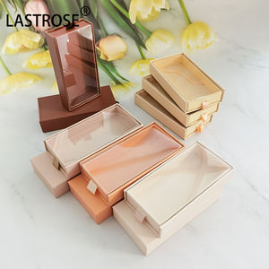 Niedriger MOQ Fabrik preis nackte Farbe Wimpern box Wimpern Großhandel Private Label Wimpern verpackung Box - Product Image 4