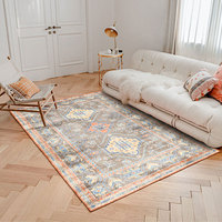 Usine de grande taille anti-dérapant tapis persan canapé salon chevet polyester lavable en machine tapis tapis de sol