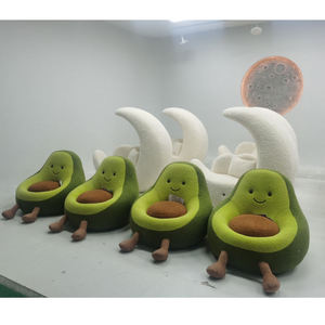 Sillón Individual de Tela con Diseño de Fruta para Decoración de Sala de Estar, Estilo Aguacate - Product Image 5