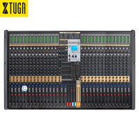 XTUGA TFB32 Mixeur audio professionnel 32 canaux, double réglage équilibré à 7 segments, sortie stéréo 24DSP, effets intégrés en métal, USB