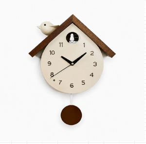 Horloge murale moderne <span class=keywords><strong>de</strong></span> style coucou avec <span class=keywords><strong>pendule</strong></span> - Convient aux salons et aux cuisines - Product Image 4