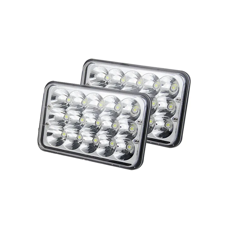 4x6 del Bicromato di Potassio LED Del Faro Sigillato Fascio-45w 15 LEDs-Alto Basso Fascio-per Le Auto camion Jeep Veicoli