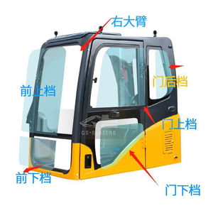 Кабина оператора экскаватора в сборе с остеклением для <span class=keywords><strong>CATERPILLAR</strong></span>, Komatsu, Hitachi, Sany, Volvo, XCMG, Hyundai - Product Image 6
