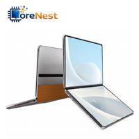 CoreNest Nuevo Portátil con Doble Pantalla Táctil de 13.5 Pulgadas, Intel Core N100, 16GB RAM DDR5, PC de Oficina, Portátil 2 en 1 para Negocios