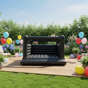Castello Gonfiabile Ecologico in PVC 4,5x4,5m, Garanzia di 12 Mesi, per Feste di Compleanno dei Bambini - Product Image 1