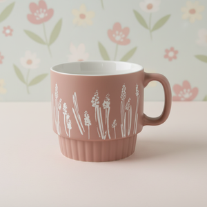 Tazas de Café de Porcelana con Diseño Floral Clásico, Reutilizables, Aptas para Lavavajillas y Microondas, Ideales para Regalos y Fiestas, en Caja de Regalo - Product Image 5