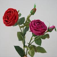 Fleur artificielle de haute qualité, sensation hydratante, cœur rose irlandais, décoration de la maison, touche réelle rose