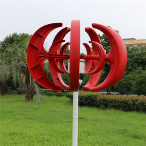 Turbina eólica de imán permanente de eje vertical tipo linterna de alta eficiencia doméstica de 100W - Product Image 4