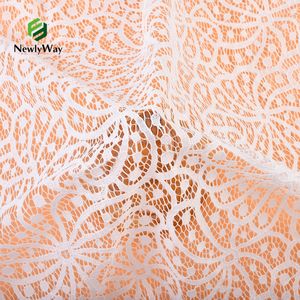 مصنع فوجيان الصيني قماش شبكي من الدانتيل الجاكار المحبوك من القطن والنايلون من مصنع مخصص لفساتين العرس - Product Image 5