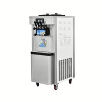 Machine à glaces commerciale SKL 2+1 saveurs 25-30L/heure Haute productivité Lait & Eau Glace molle
