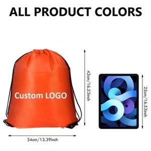 Mochila con Cordón de Diseño Personalizado, Reutilizable, con Logotipo de Camuflaje, Bolsillo con Cremallera, de Poliéster de Alta Calidad - Product Image 3