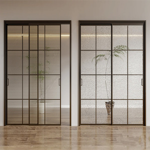 Maplemiles anti-ouragan Patio Impact 4 pistes Grand balcon extérieur en verre <span class=keywords><strong>Porte</strong></span> <span class=keywords><strong>coulissante</strong></span> en verre d'aluminium à rupture thermique - Product Image 1