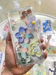 Étui de téléphone portable à lanière fleurie tendance pour <span class=keywords><strong>Honor</strong></span> X5b/X5b Plus/X6b/X9b/X8b/X7b, coque en PC+acrylique antichoc - Product Image 6