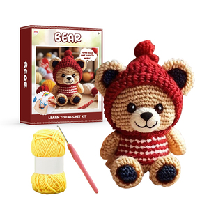 The Bear Crochet <b>for</b> <b>Beginners</b> Diy <b>Knitting</b> <b>Kit</b> and Supplies Crochet Starter <b>Kit</b> <b>for</b> Adults Boys and Girls - Product Image 1