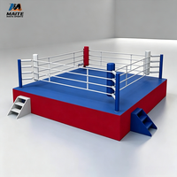 Anneau de boxe léger et stable en acier pour entraînement à domicile