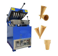 Máquina automática de fabricación de obleas de cono de hielo de 24 cabezales personalizada
