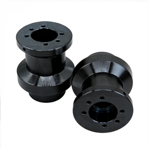 Accouplement rigide à bride CNC en acier/aluminium sur mesure avec vis de réglage pour connexion d'arbre de moteur de pompe - Product Image 2