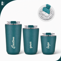 Tasse isotherme robuste anti-déversement en acier inoxydable à double paroi, gobelet de voyage personnalisable avec logo, fourniture en gros pour usines