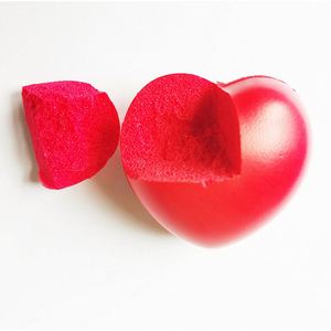 Balles anti-stress personnalisées en forme de cœur, jouets en mousse PU, balles anti-stress en forme de cœur à presser avec votre propre logo - Product Image 3