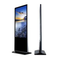 Support de sol UHD 4K LED 43 pouces Kiosque de signalisation pour lecteur publicitaire numérique LCD