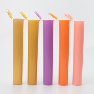 Logo kustom 116mm tabung silinder Pop-Top tahan anak tabung plastik warna-warni untuk obat - Product Image 6