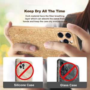 Pour Offre Spéciale étuis de téléphone en liège en <span class=keywords><strong>bois</strong></span> véritable respectueux de l'environnement Funda Corcho pour iPhone 11 12 13 <span class=keywords><strong>Pro</strong></span> Max X XS XR 7 8 Plus - Product Image 4