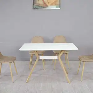 Dining Room Table Custom Made White Dinning Table Home Furniture Dining Set Modern Furniture Wood Dining Tables and Chairs
