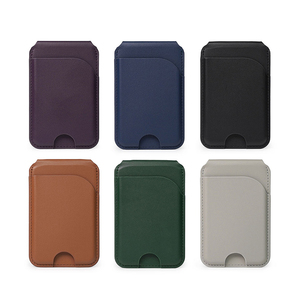 Titulaire de la carte magnétique de crédit d'identification en cuir personnalisé Rfid de concepteur cartes à collectionner portefeuilles de téléphone <span class=keywords><strong>assurance</strong></span> porte-carte magnétique - Product Image 6