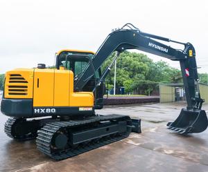 Excavatrice sur chenilles hydraulique d'occasion Hyundai HX80 fabriquée en Corée, 7 tonnes, prix bas, excellent état, garantie 1 an - Product Image 5