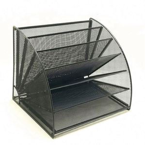 Organisateur de bureau en maille métallique à 6 compartiments pour le bureau, l'école, la maison, pour ranger les dossiers, les lettres, les documents, les magazines - Product Image 4