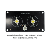 Diseño de PCBA LED Personalizado CGX, Placa de Luz LED Blanca SMD 3030, CC 3.3V 20x18mm, Módulo de Luz de Relleno de Corriente Constante, Accesorios para CCTV