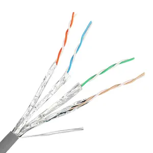 Cat6A 305m Network Lan Cable double shielded 4 pairs 23awg cat6a LSZH Ethernet cable