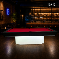 Table de billard professionnelle Stellarway 9 pieds en bois massif avec plateau en ardoise pour usage domestique et commercial