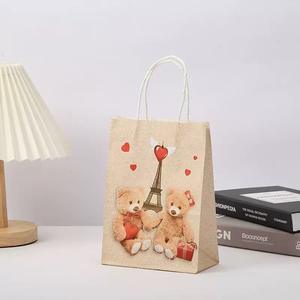 Bolsa <span class=keywords><strong>de</strong></span> Regalo <span class=keywords><strong>de</strong></span> Lujo para el Día <span class=keywords><strong>de</strong></span> San Valentín con Oso <span class=keywords><strong>de</strong></span> Peluche <span class=keywords><strong>de</strong></span> <span class=keywords><strong>Papel</strong></span> <span class=keywords><strong>Kraft</strong></span> en Forma <span class=keywords><strong>de</strong></span> Corazón para Empaque <span class=keywords><strong>de</strong></span> Eventos Sorpresa - Product Image 3