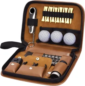 Подарочная коробка с логотипом на заказ, футболки для гольфа, резиновые маркеры для гольфа, подарочный набор аксессуаров для гольфа