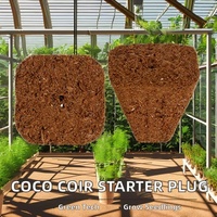 Busa Tanam Coco Peat Terbaik untuk Perbanyakan Tanaman, Kloning, Hidroponik, Pot Dalam Ruangan, 105 Pcs/Kantong