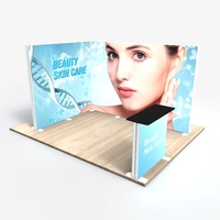 Boîte à lumière LED SEG personnalisée ultra-mince à double face, cadre fin en tissu, portable, pour publicité anime, affichage pour salon professionnel