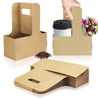 Boîte à fleurs portable en papier kraft pour café, thé au lait, desserts, gâteaux, emballage à emporter, boîte rectangulaire pour cadeaux et artisanat