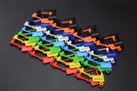 Fábrica al por mayor marca GINO autoblocante sello de seguridad Cable Tie amarillo PP Material código QR Número de serie 205mm/8 "ROHS