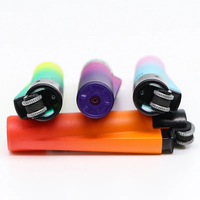 Briquet à gaz jetable en plastique personnalisé avec logo, rechargeable au butane, pour cigares et cigarettes – Nouveauté 2025 – Vente chaude