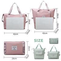 Nouvel arrivage de sac fourre-tout de gymnastique en nylon pliable et extensible léger sac de yoga à la mode pour le week-end à bandoulière voyage personnalisé