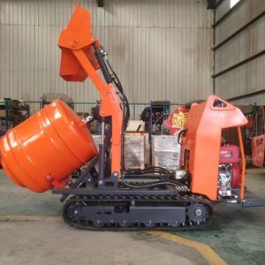 Mezcladora de Concreto Portátil Móvil, Sistema Hidráulico a Gasolina, Pequeña Máquina para Mezclar Cemento y Mortero - Product Image 4