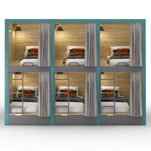 Lit Capsule Insonorisé Maison Commerce Hôtel <span class=keywords><strong>Lits</strong></span> Superposés Boîte de Sommeil Lit Capsule Fabricants - Product Image 4